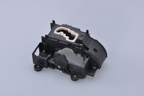 black and white plastic toy