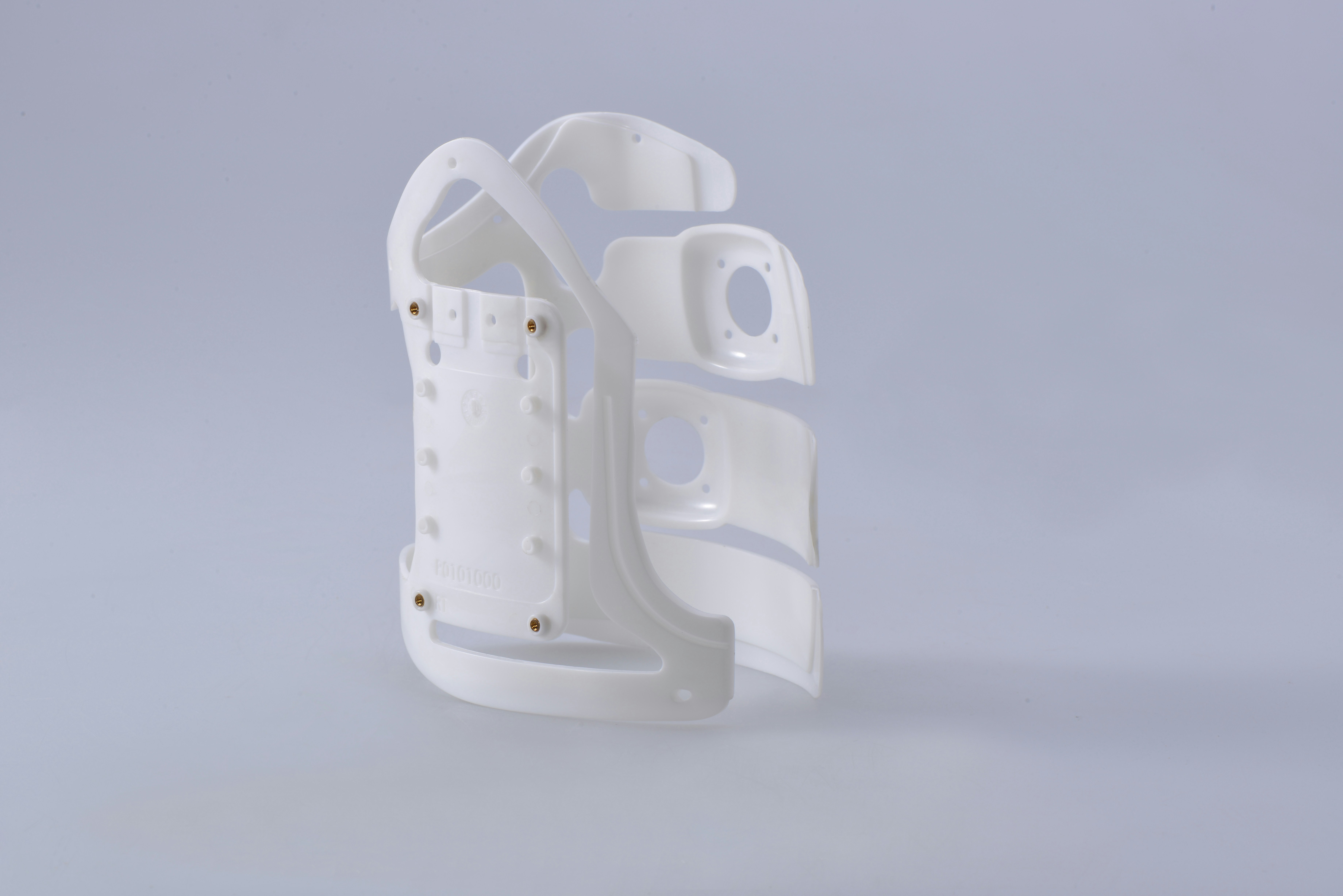 white and black plastic toy