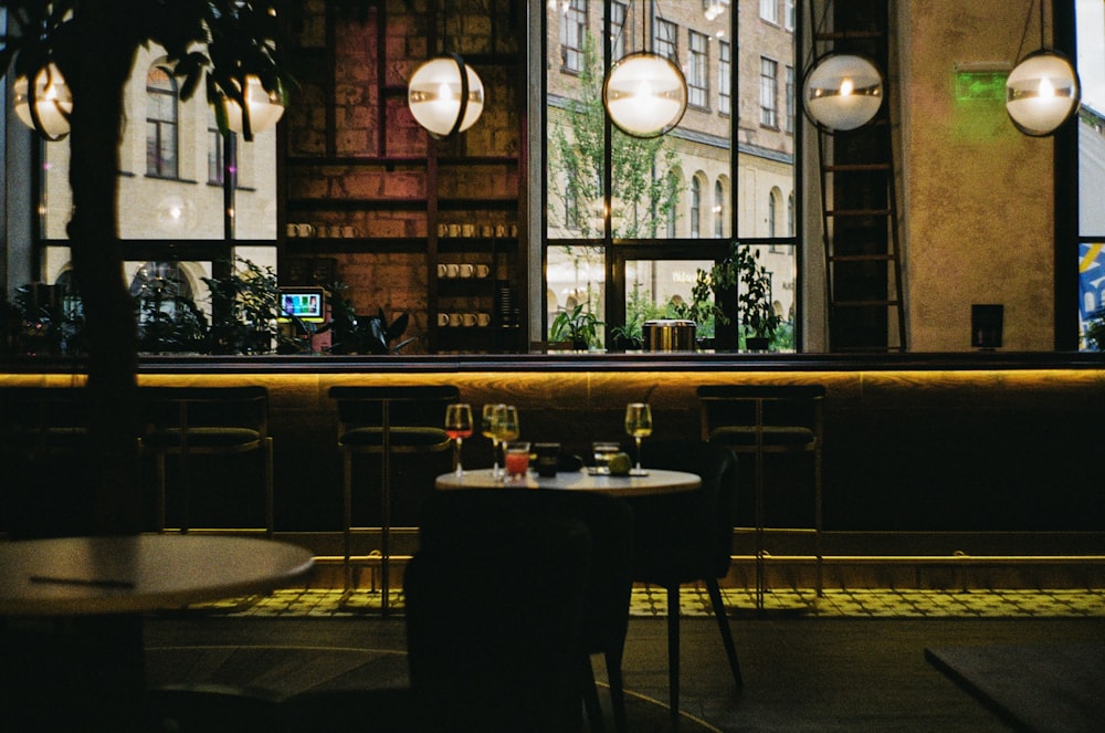 black and white bar stools