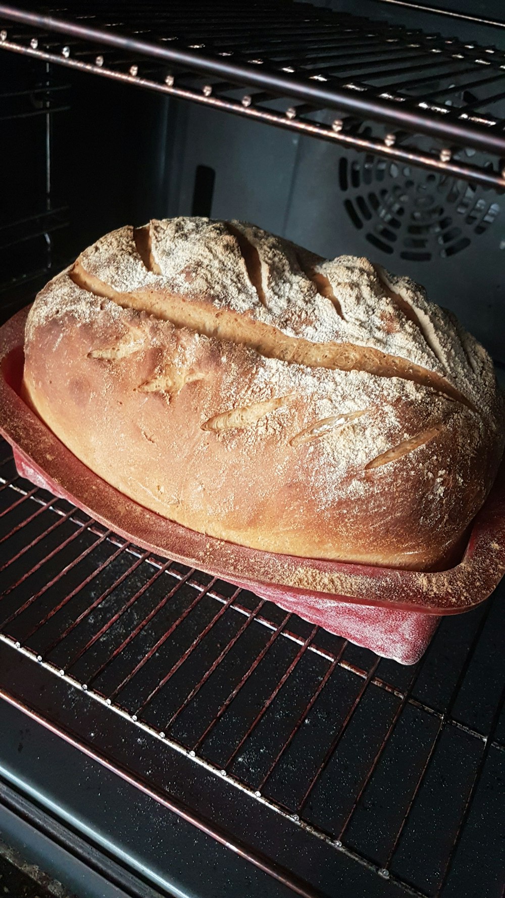 brown bread on black metal grill