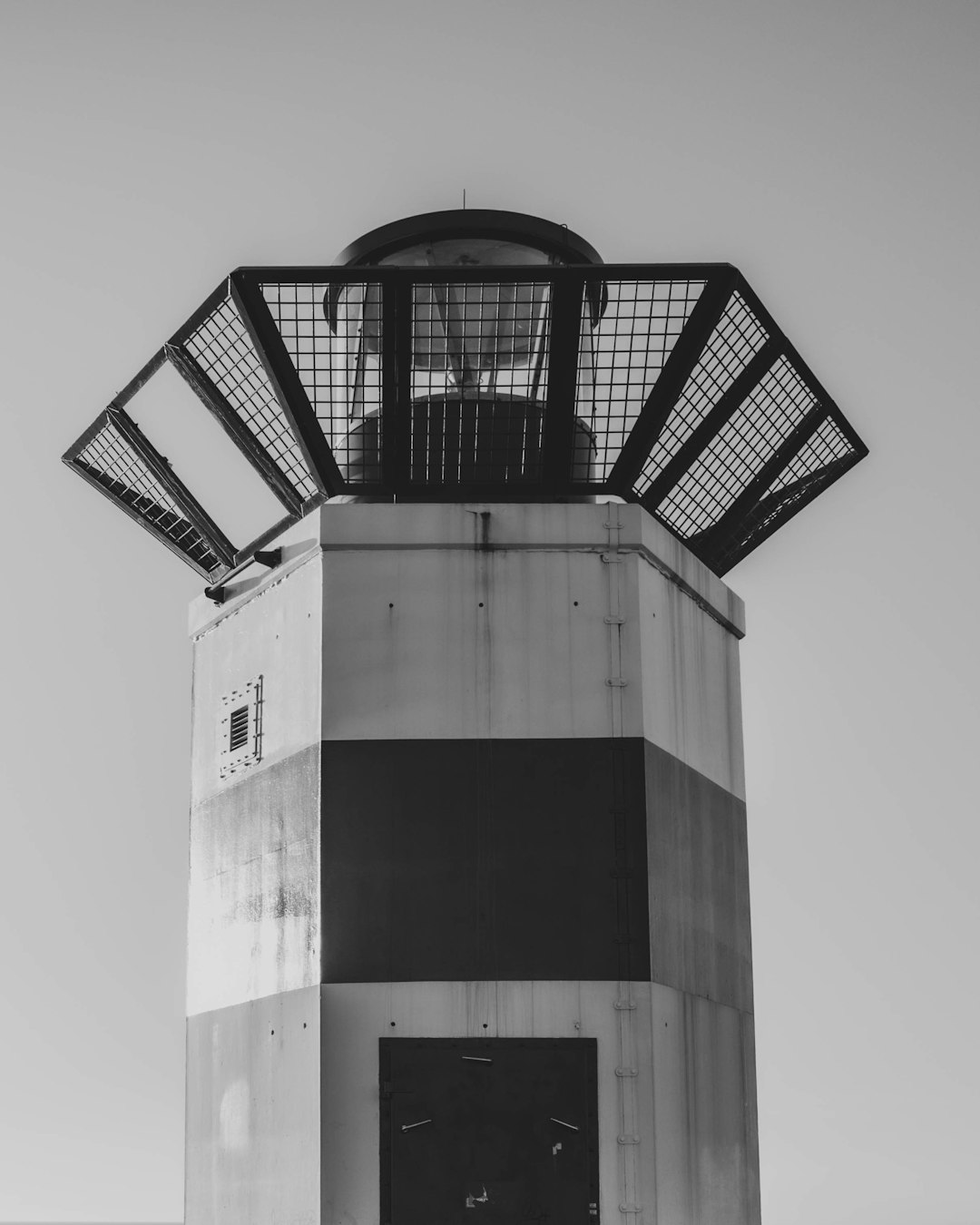 white and black concrete building