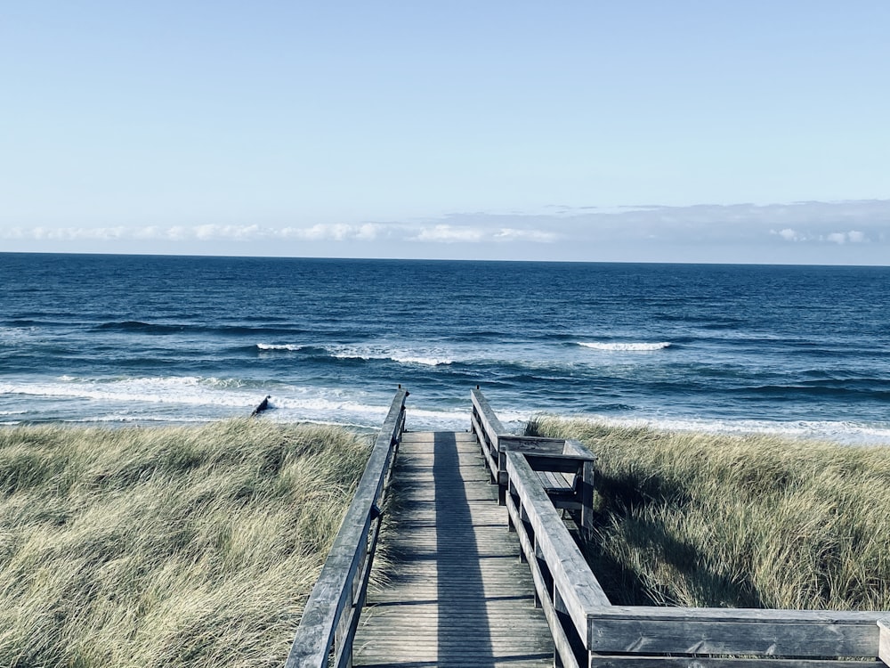 brown wooden dock on sea during daytime