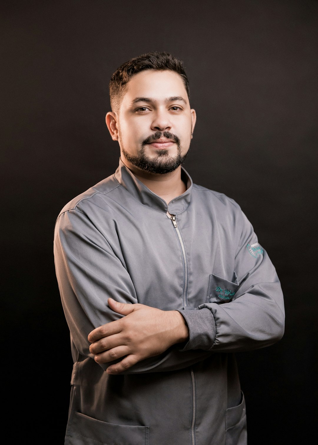 man in blue dress shirt