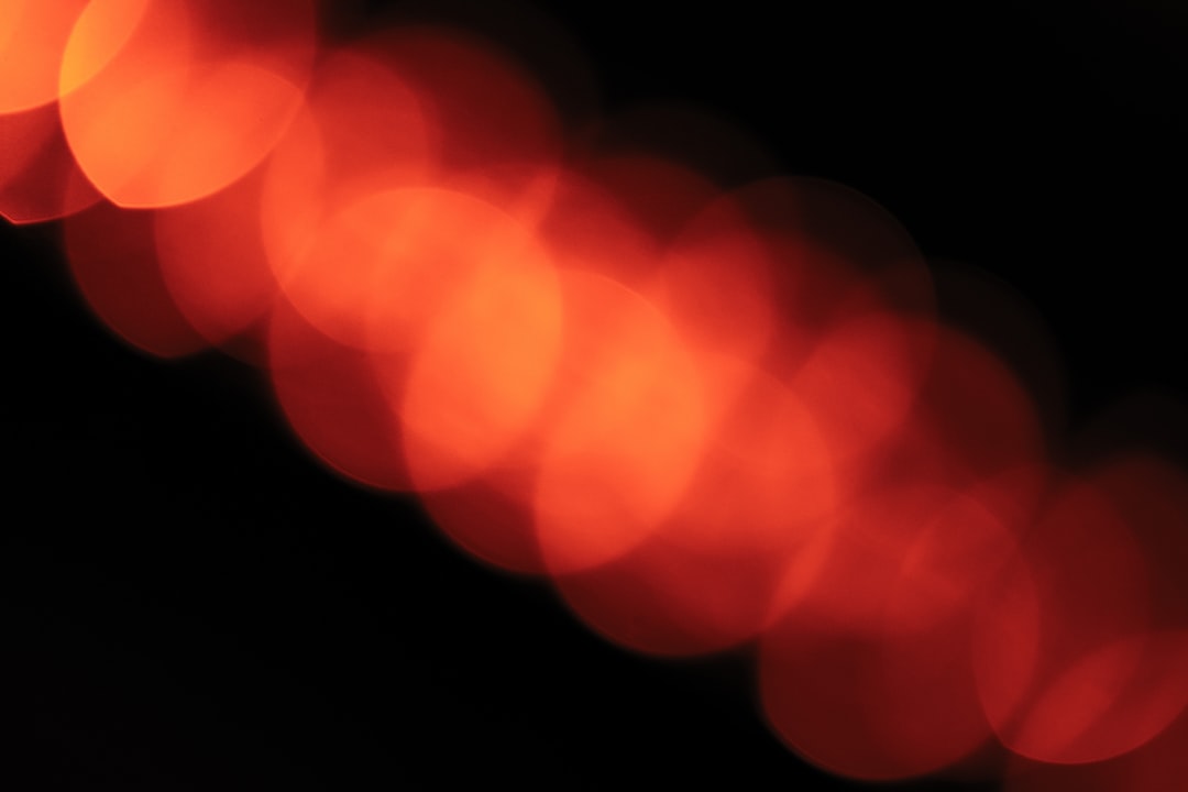 red and white bokeh lights