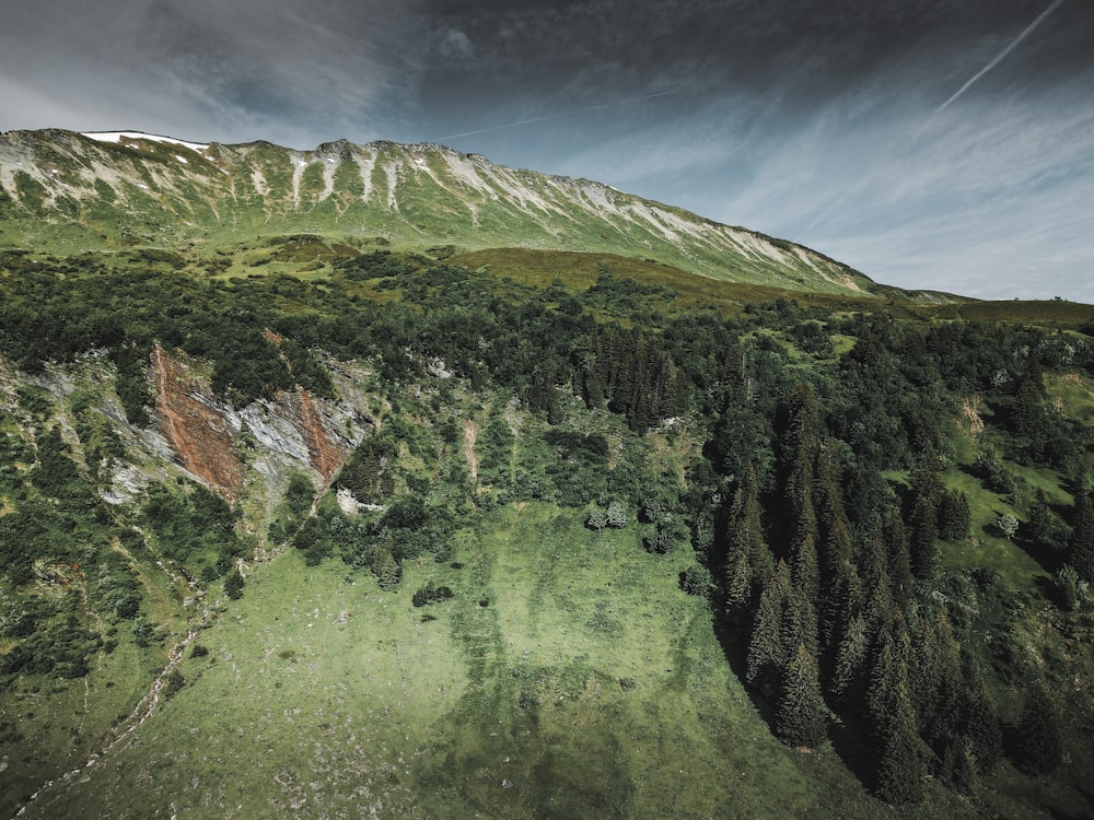 green mountain under blue sky