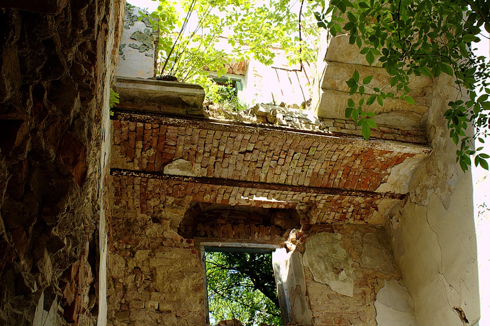 man in white shirt standing on brown brick wall during daytime