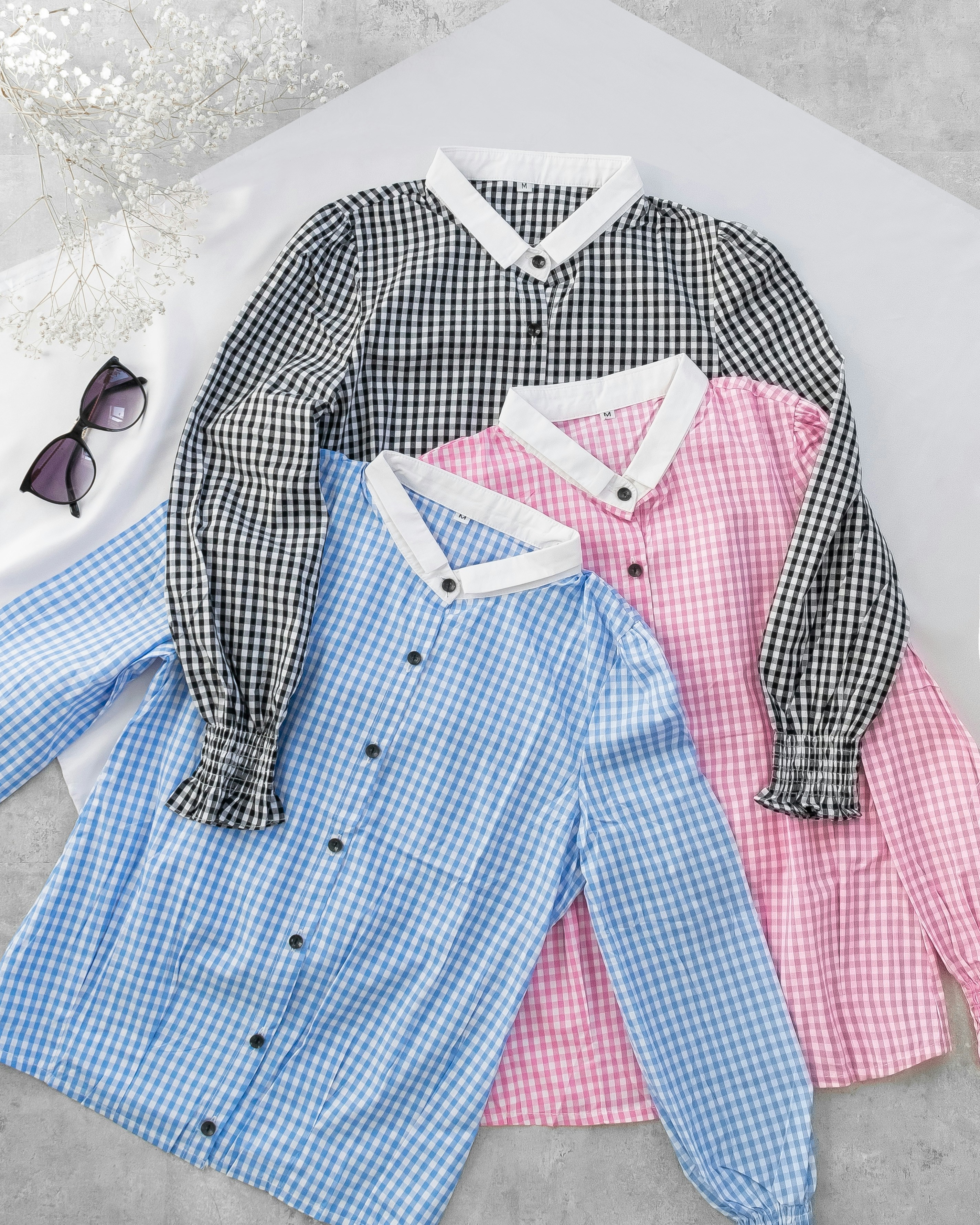 red and blue plaid dress shirt