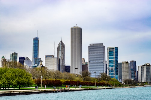 city skyline near body of water during daytime