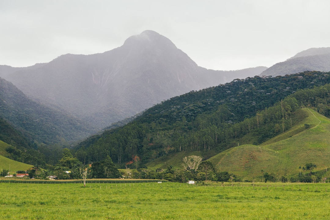 green grass field near mountain during daytime