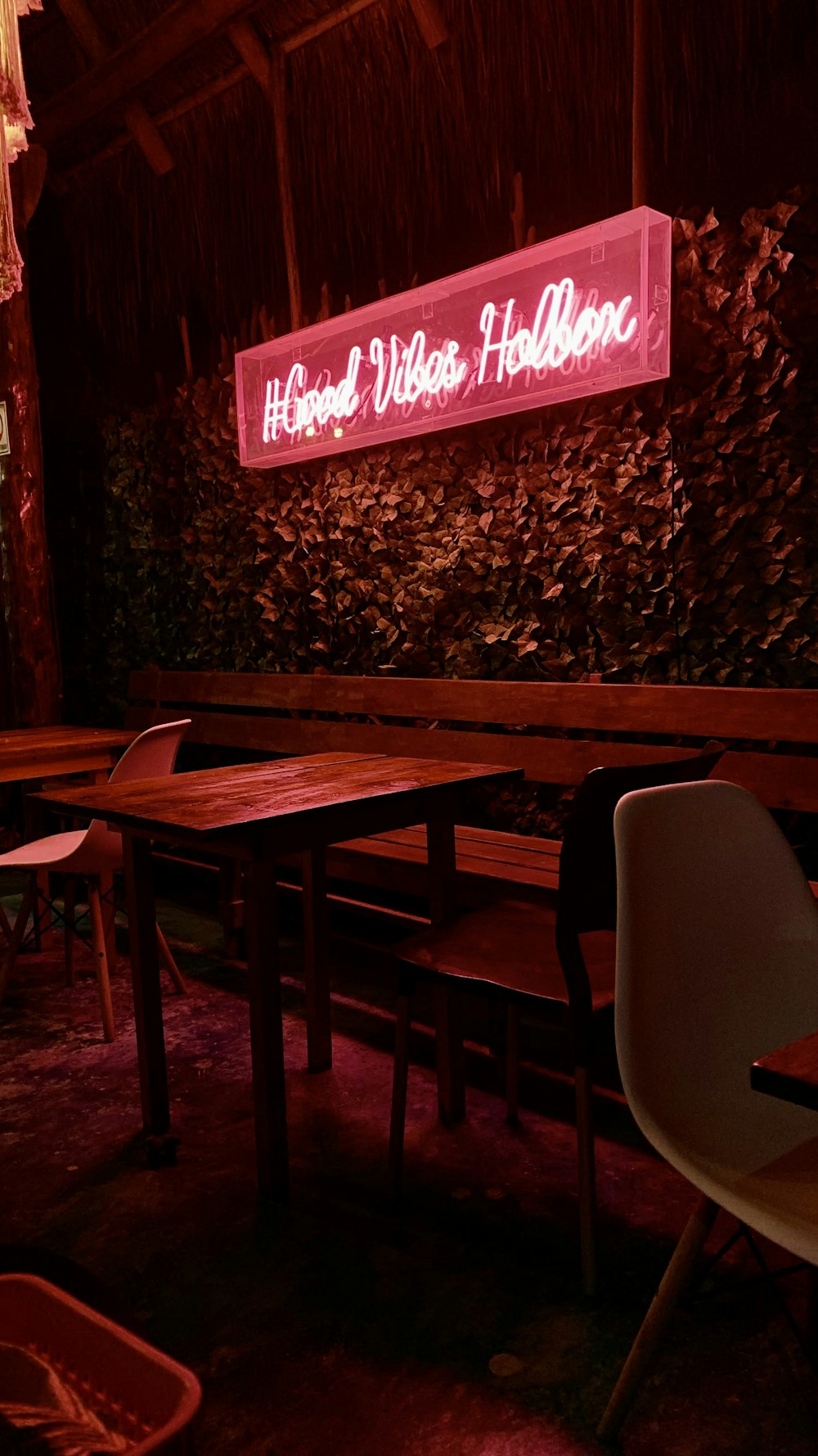 brown wooden table with chairs