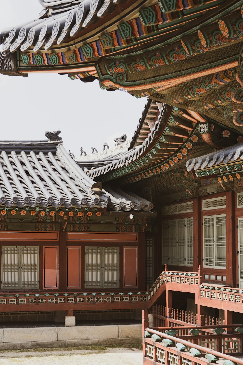 brown and white wooden temple