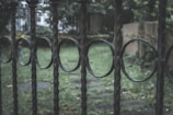 A variety of iron fences in different designs.