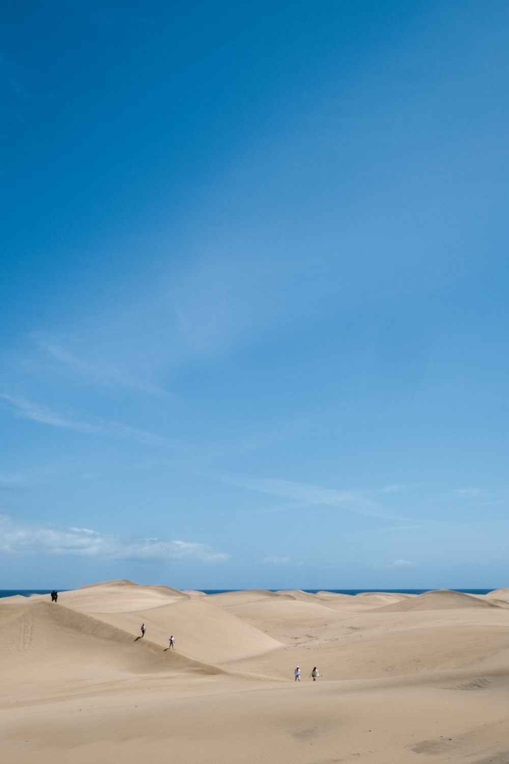 Wüste unter blauem Himmel während des Tages