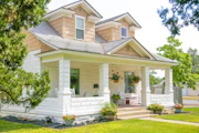 white and brown concrete house