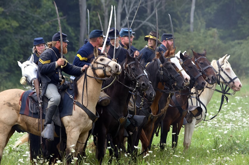 Ft Oglethorpe/Chickamauga, Georgia Travel - Civil War Tragedy & Triumph, Union soldiers on horseback