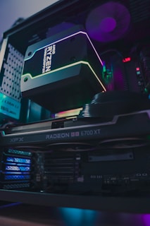 black and white computer tower