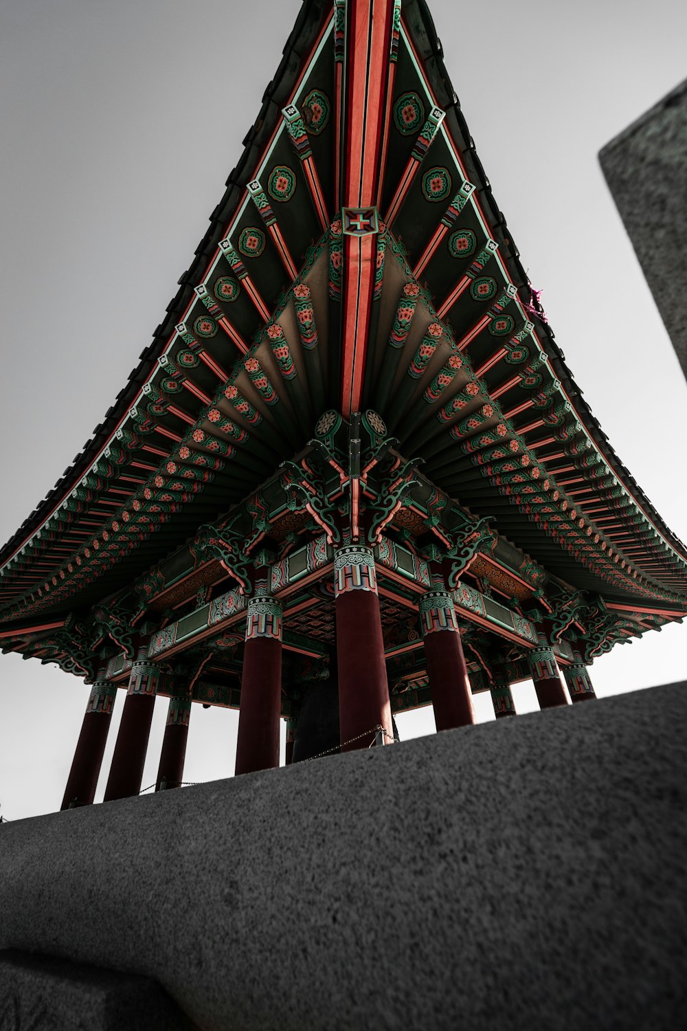 red and black temple under white sky during daytime