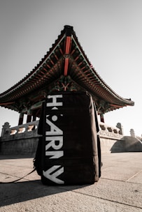 black and red chinese temple