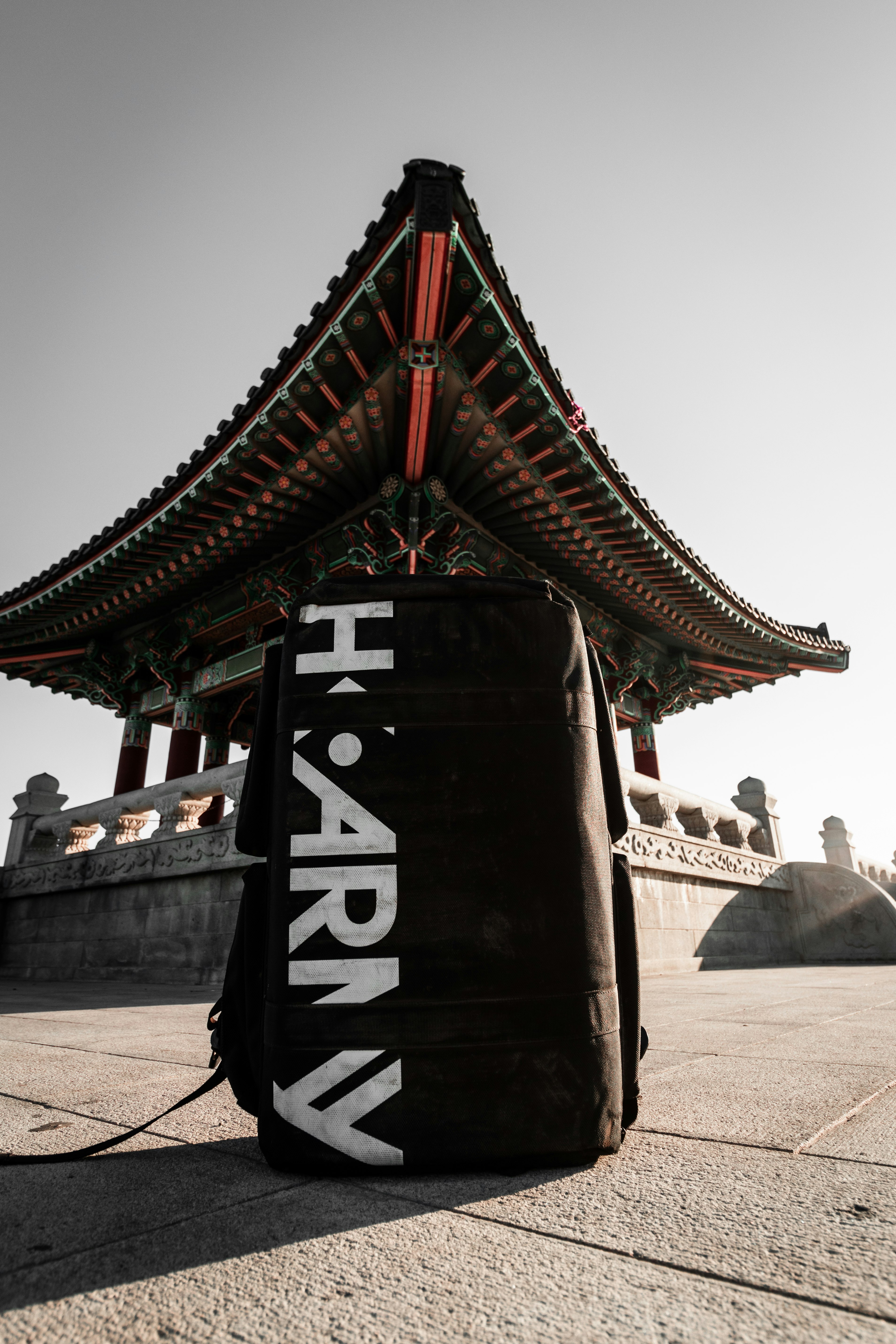 black and red chinese temple