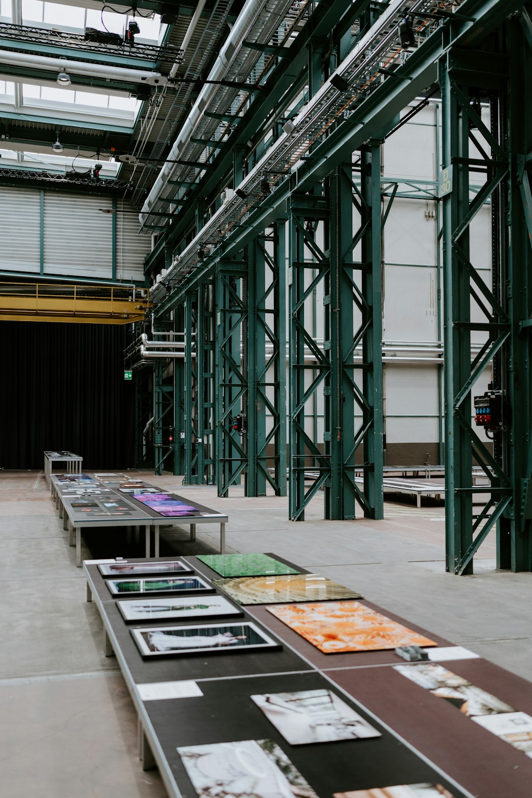 black metal frame on gray concrete floor