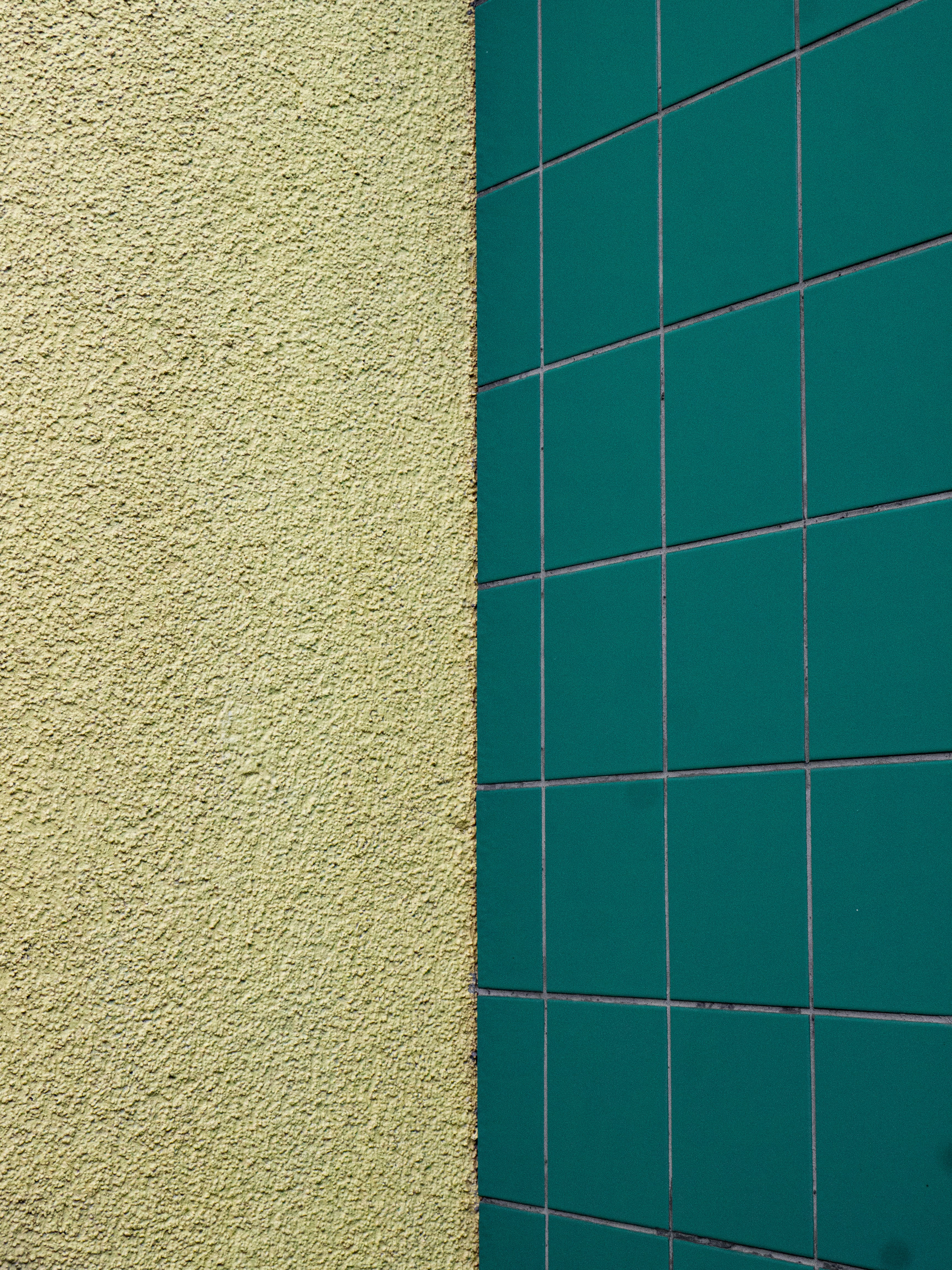 blue and white concrete wall