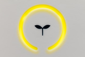 blue and white round logo