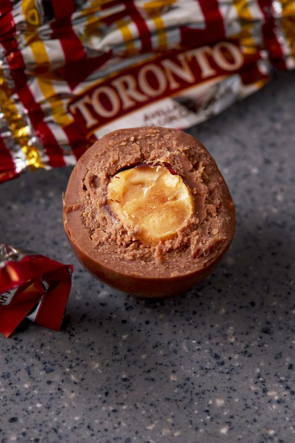 brown bread on red ceramic plate