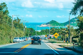black car on road during daytime