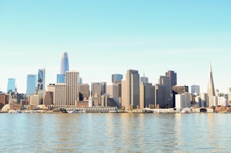 city skyline across body of water during daytime