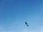 Close-up of a detailed, handcrafted Skylegacy kite against a clear blue sky.