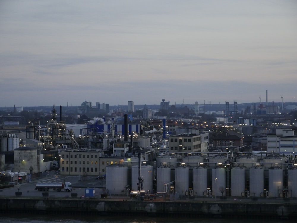 city skyline under white sky during daytime