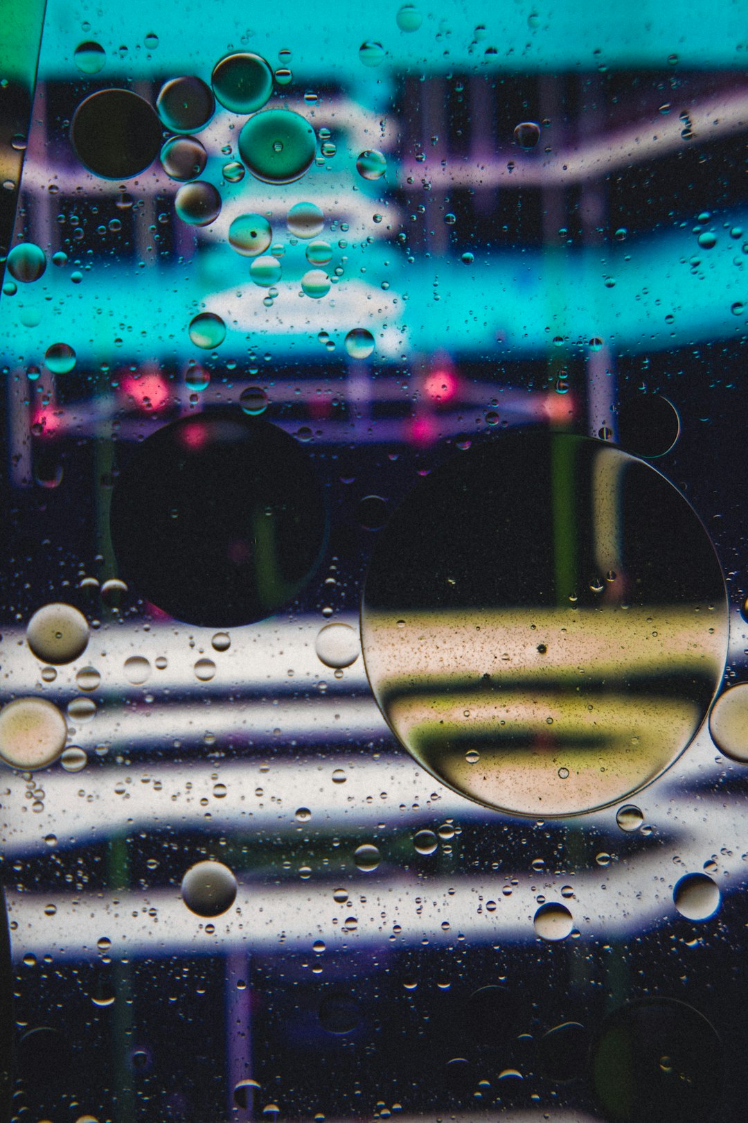 water droplets on glass window