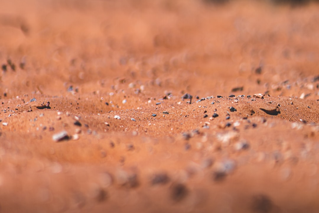 brown sand with water droplets