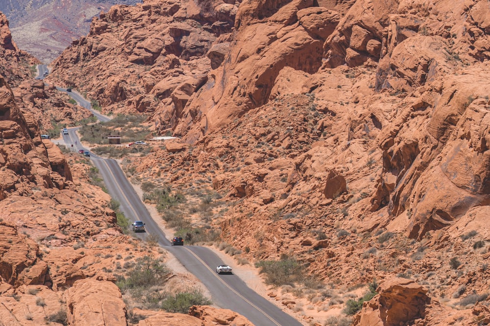 Valley of Fire itinerary, road inside the park