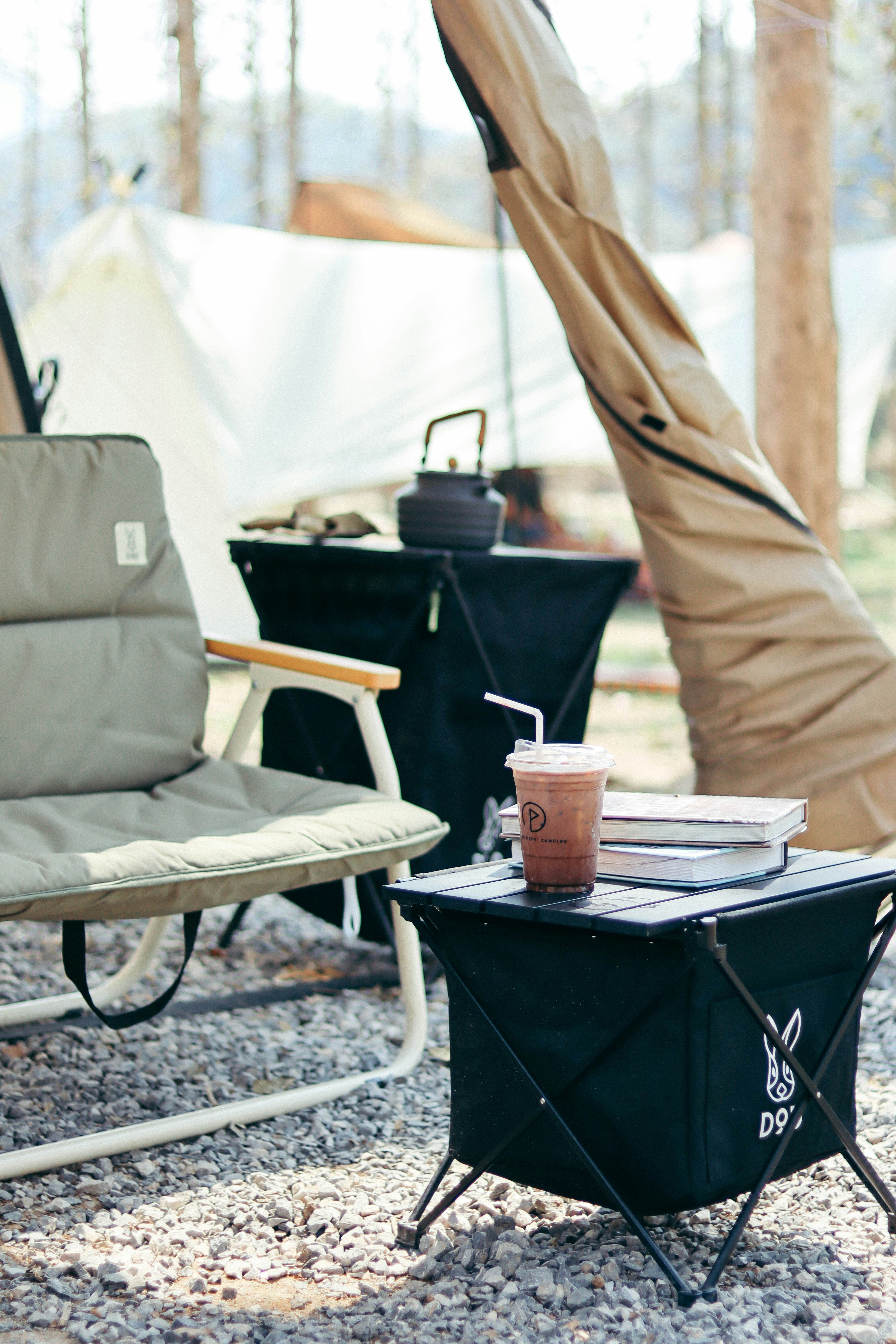 brown leather bag on white chair