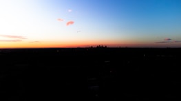 A scenic city skyline at sunset, symbolizing romance and new connections.