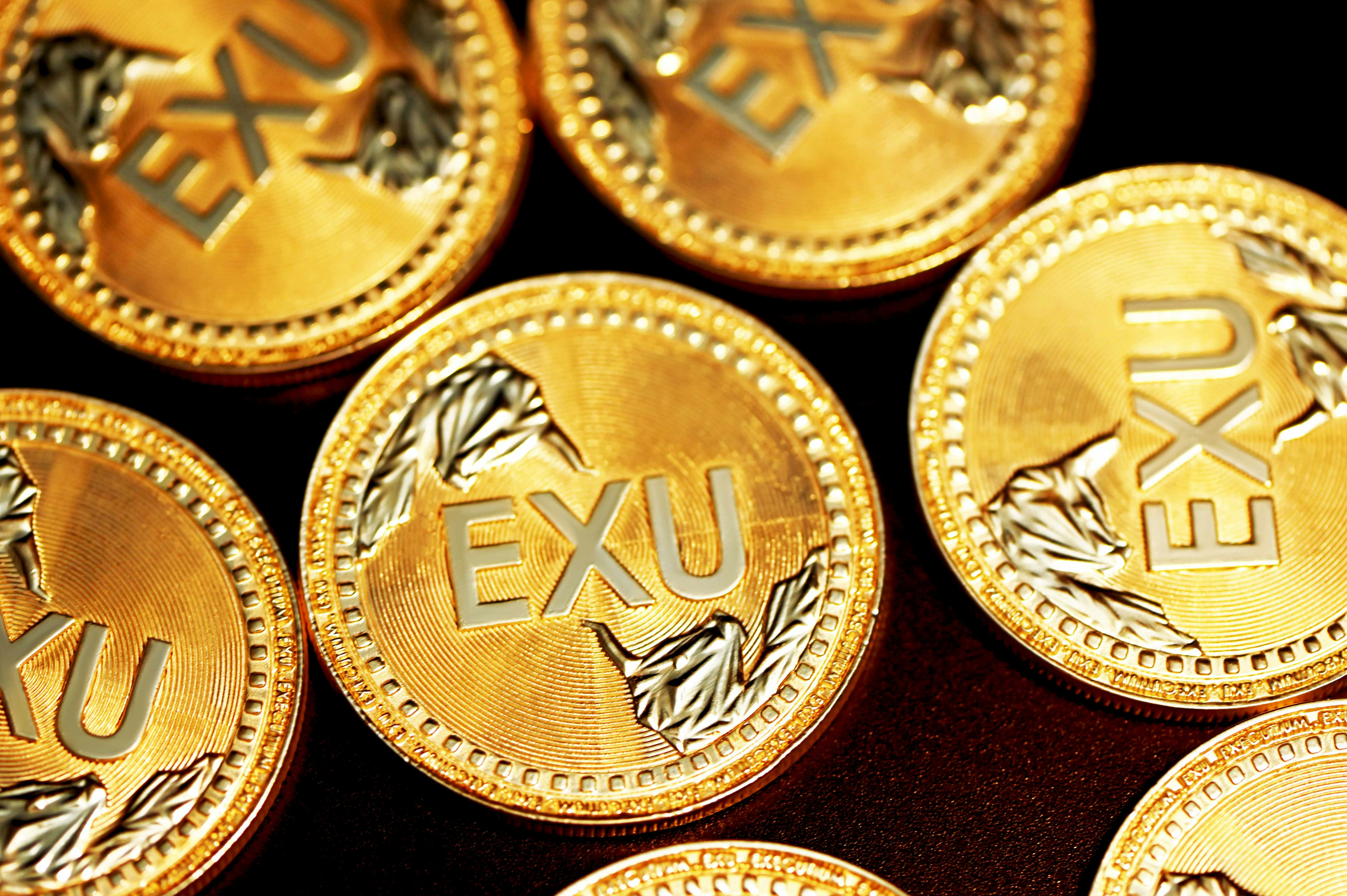 gold and silver round coins