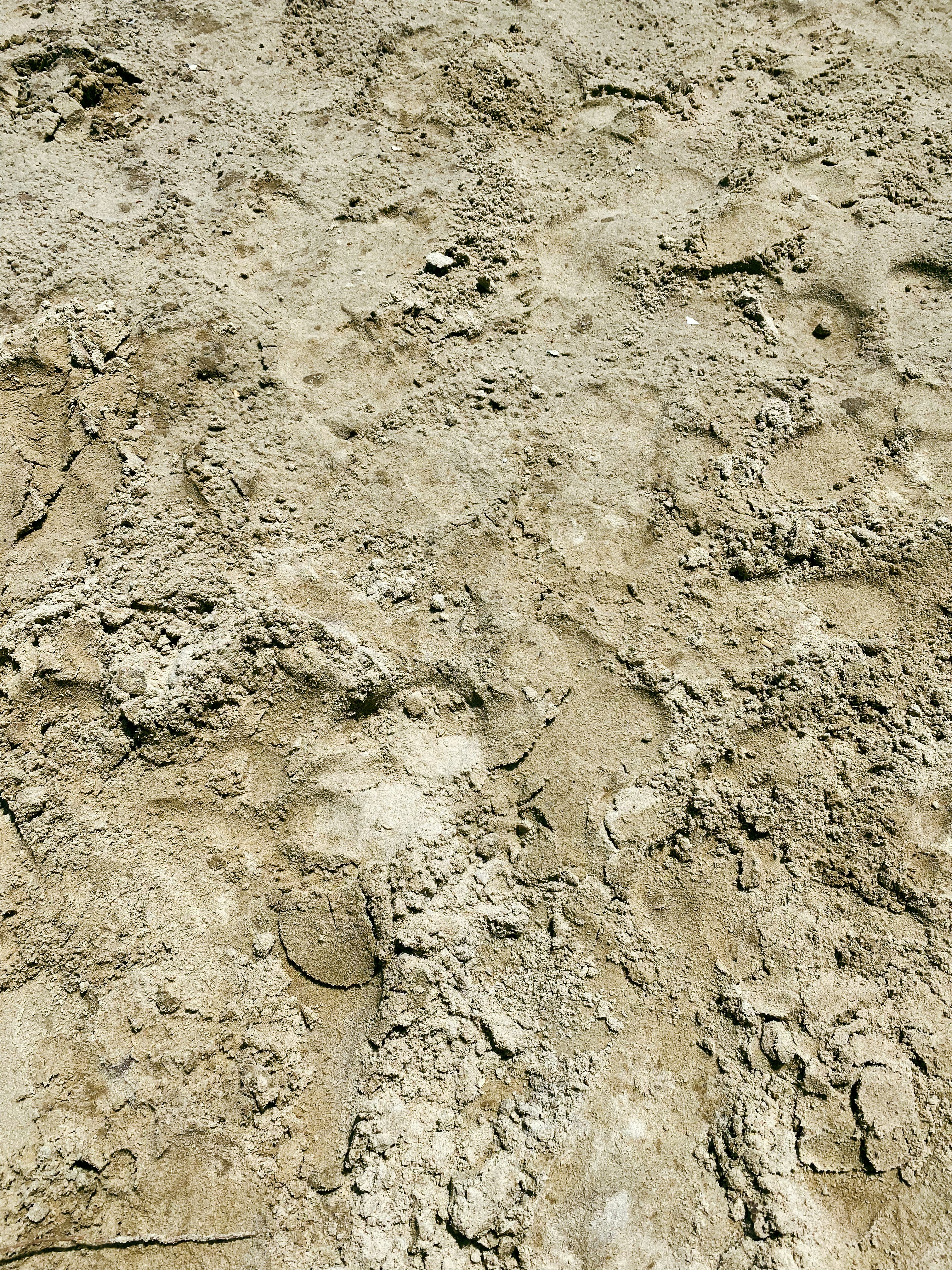 brown sand with brown soil