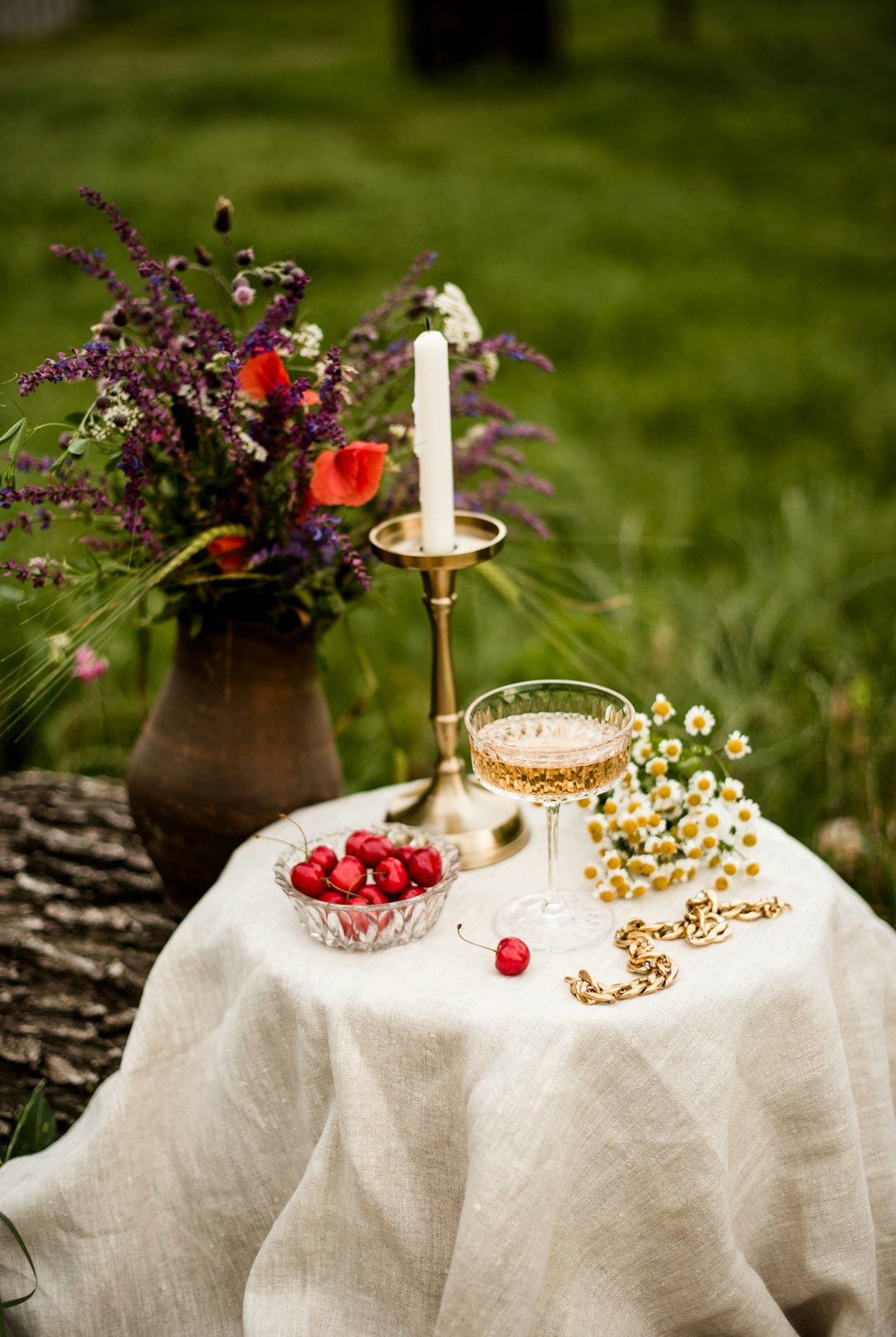 white and red cake with candles on top