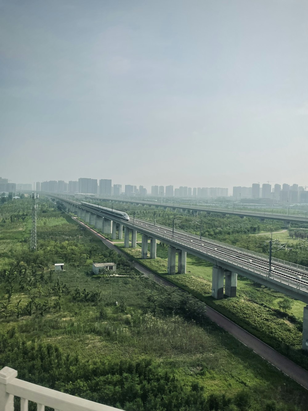 brown wooden bridge over green grass field during daytime