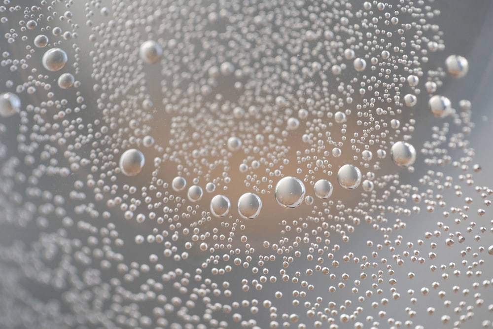 water droplets on glass window