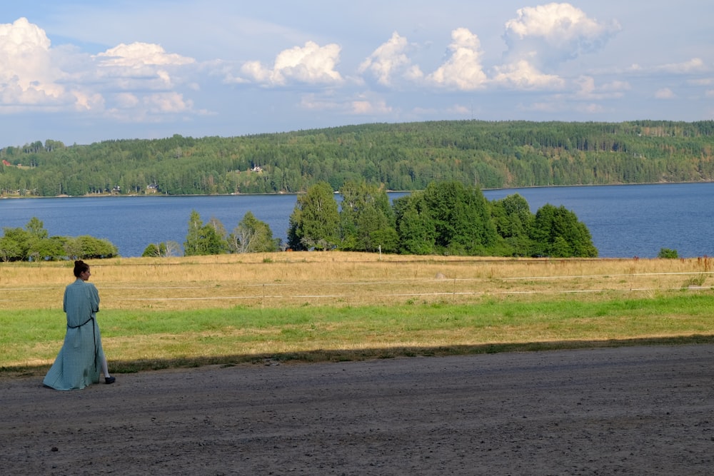 green grass field near body of water during daytime