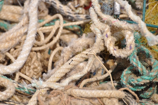 An illustration of tangled ropes symbolizing the mental blocks preventing clear speech.