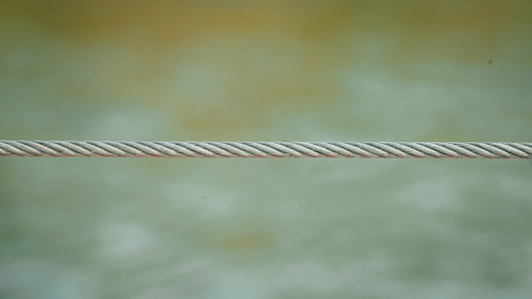 white rope in close up photography