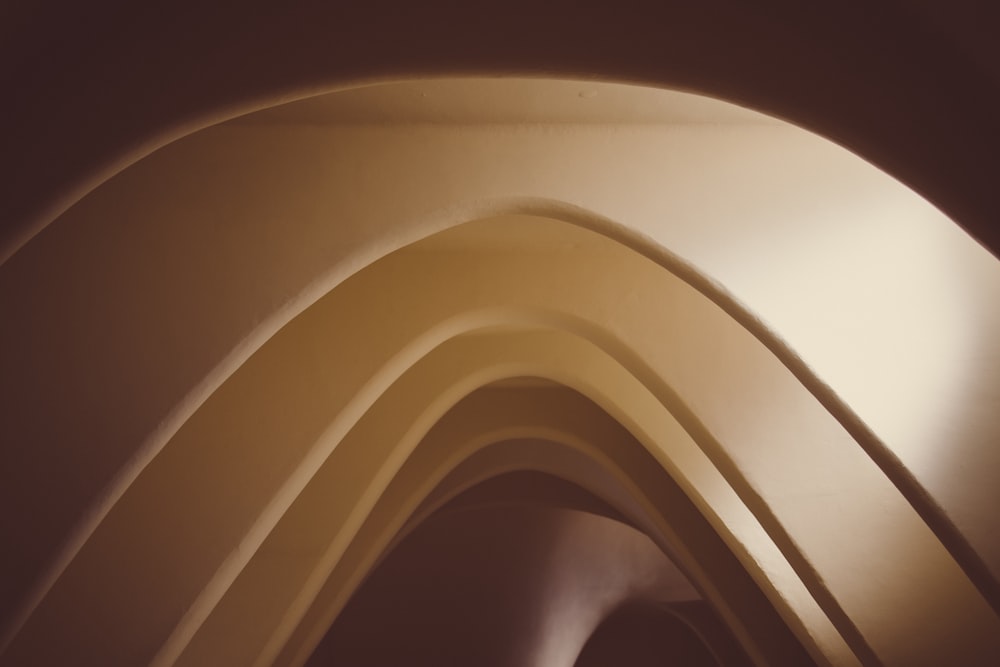 white and brown wooden ceiling