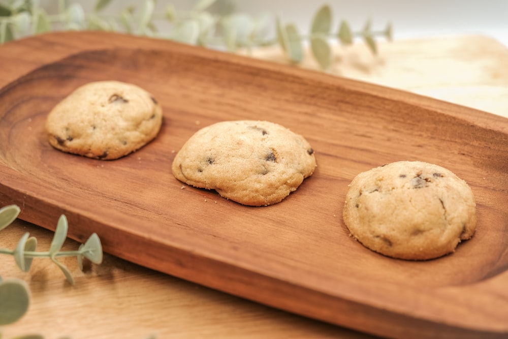 brown cookies on brown wooden chopping board