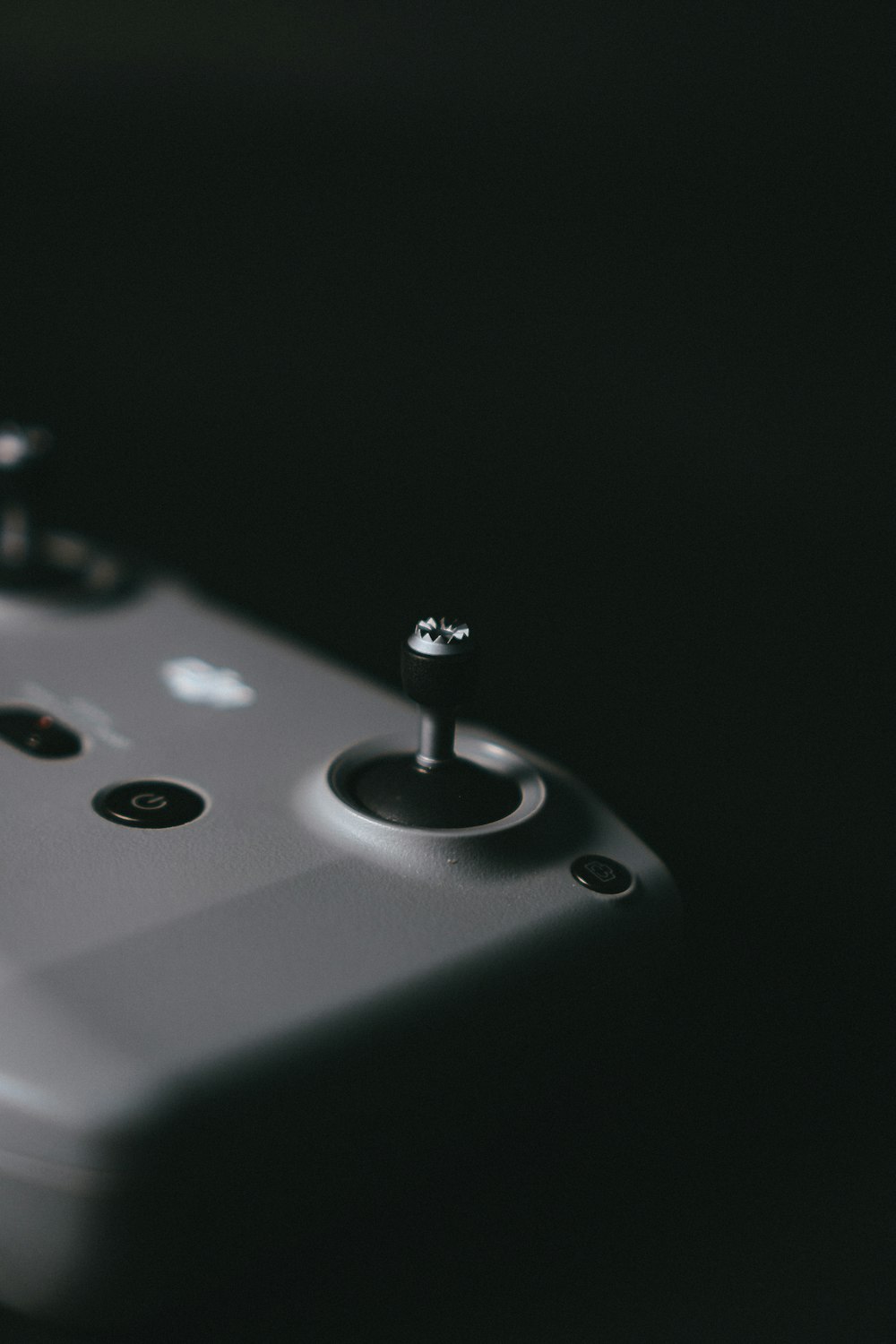 black and silver game controller