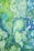 green and blue abstract painting