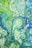 green and blue abstract painting
