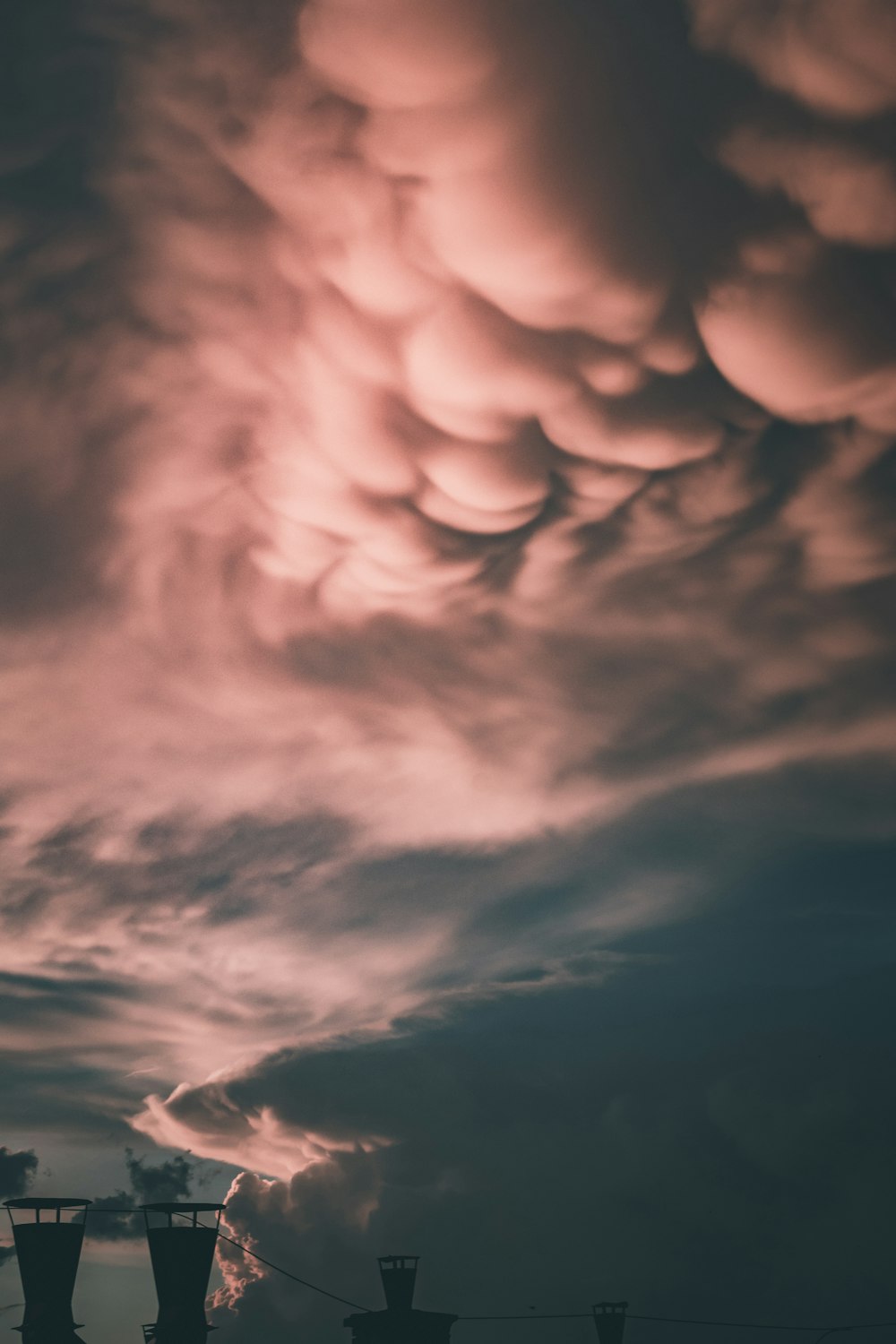 brown and black clouds during daytime